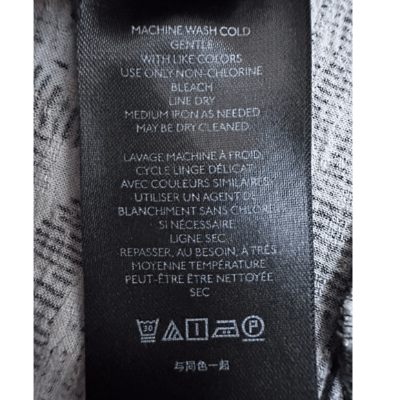 Maeve by Anthropologie Women S Dress Black White Geometric Print Modest Boho - Picture 11 of 11